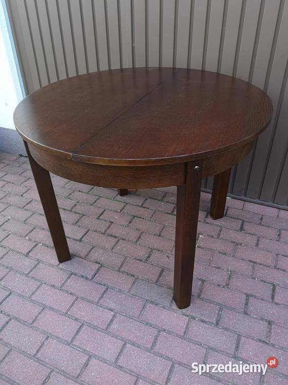 Stół ArtDeco Okrągły 100 Zgrabny Antyk Stary Swarzędz