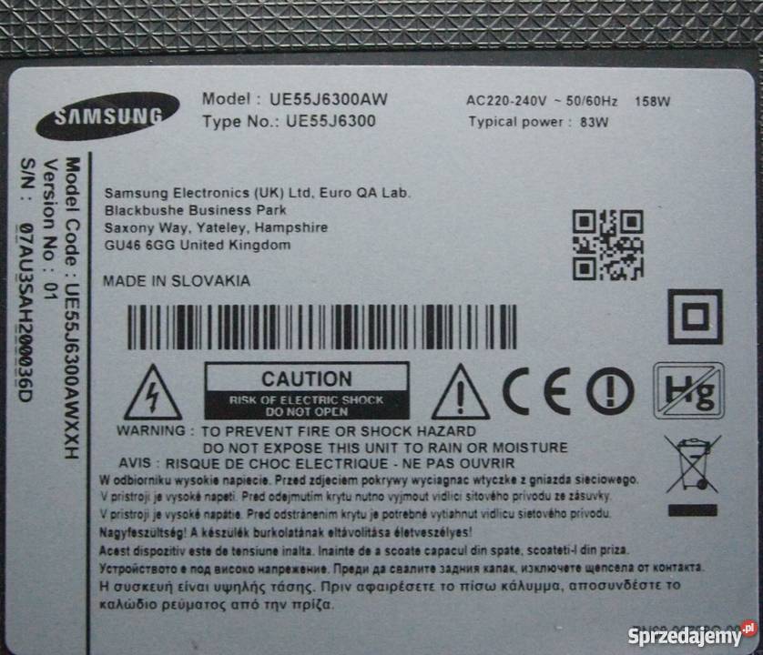 Zasilacz BN4400804A do tv Samsung UE55J6300