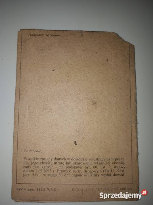 Romet dowód kolekcjonerski