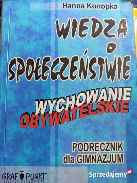 Wychowanie obywatelskie grafpunkt podręczniki Rok wydania 1999 Warszawa