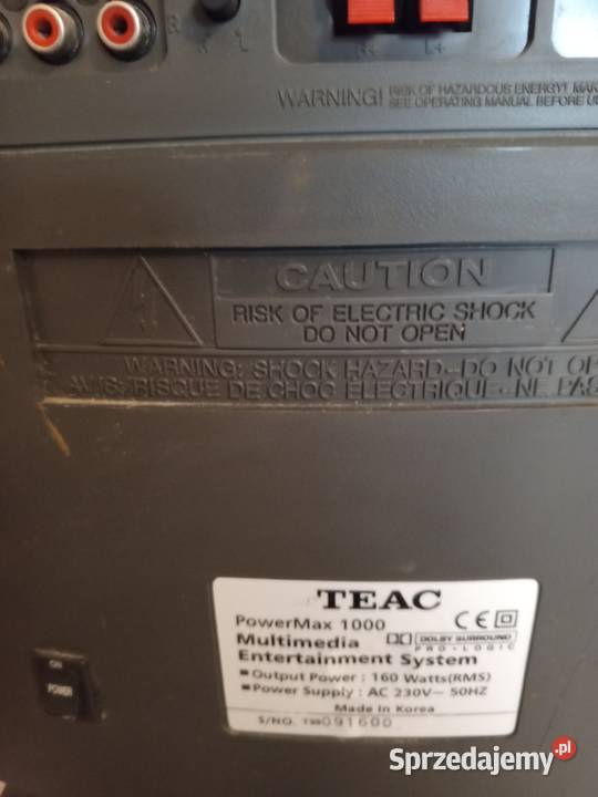 TEAC Super Woofer Powermax 1000 Głęboki mocny małopolskie
