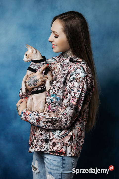 Magic Pet Fashion bluza damska sfinks koty kot S