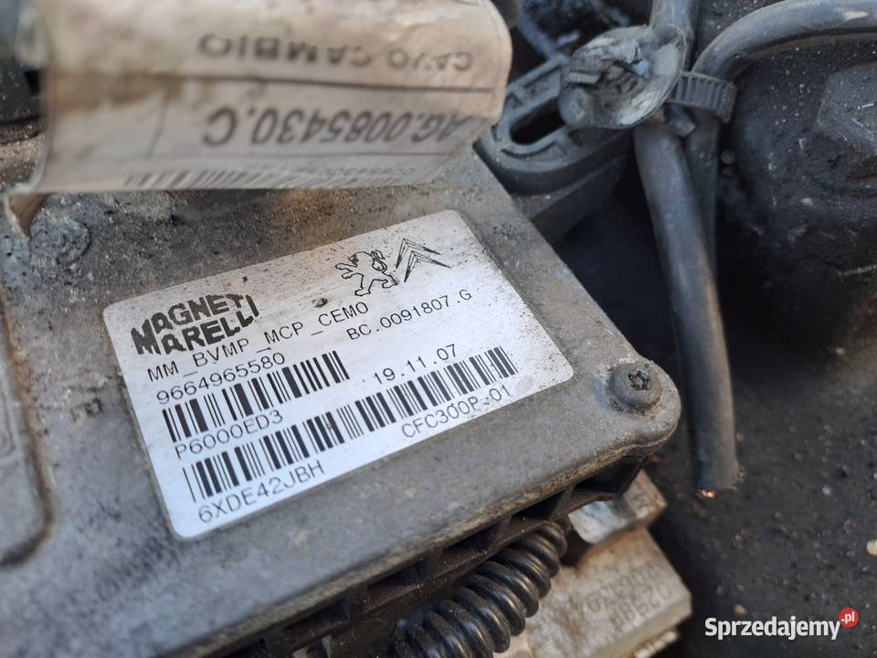 Citroen C4 Picasso 16 HDi skrzynia biegów Rok produkcji 2010 Jastrzębie-Zdrój