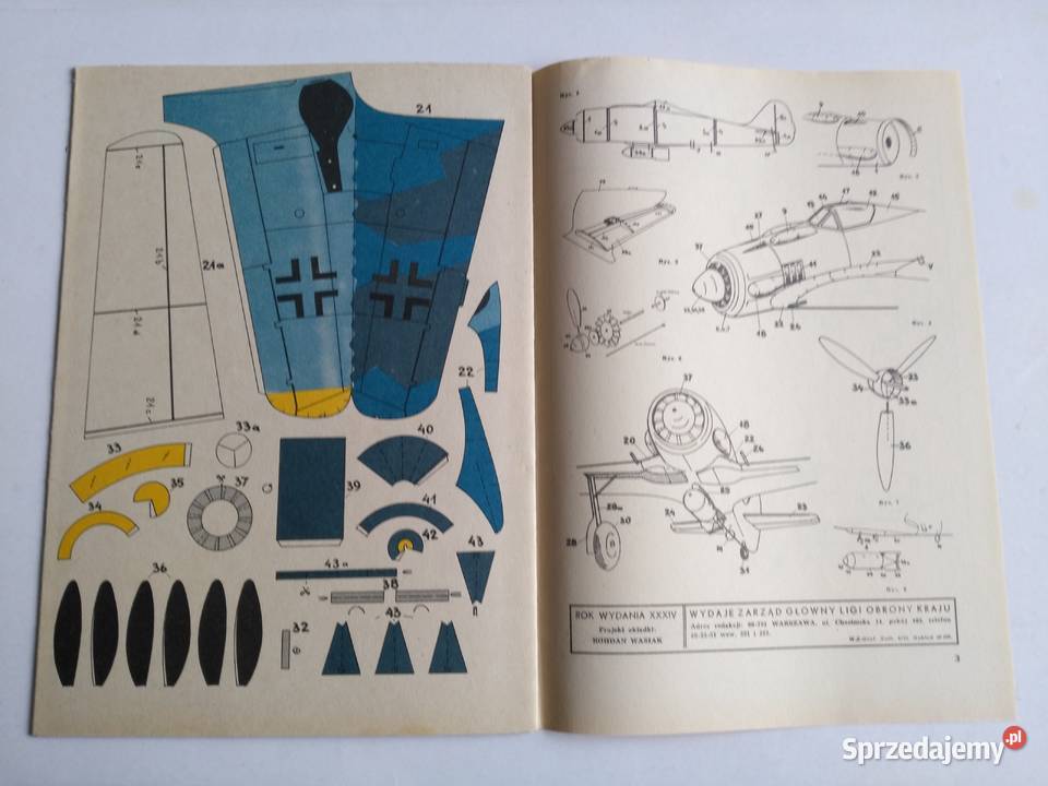 Mały Modelarz 31991 Samolot myśliwski FW 190 F 2 Dąbrowa Górnicza