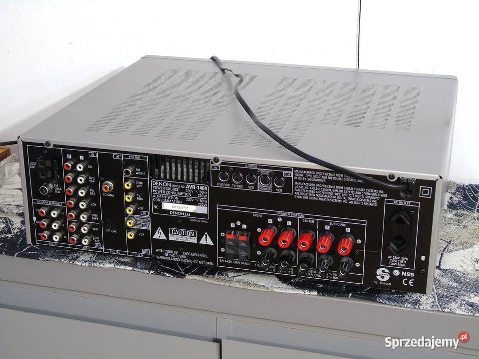 Amplituner Denon AVR1404 RDS mocny i sprawny Jasło