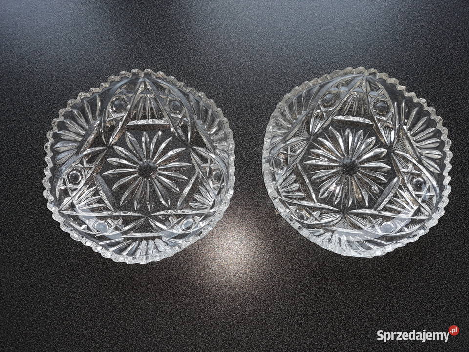 przepiękny kryształ kryształowe talerzyki Gdańsk sprzedam