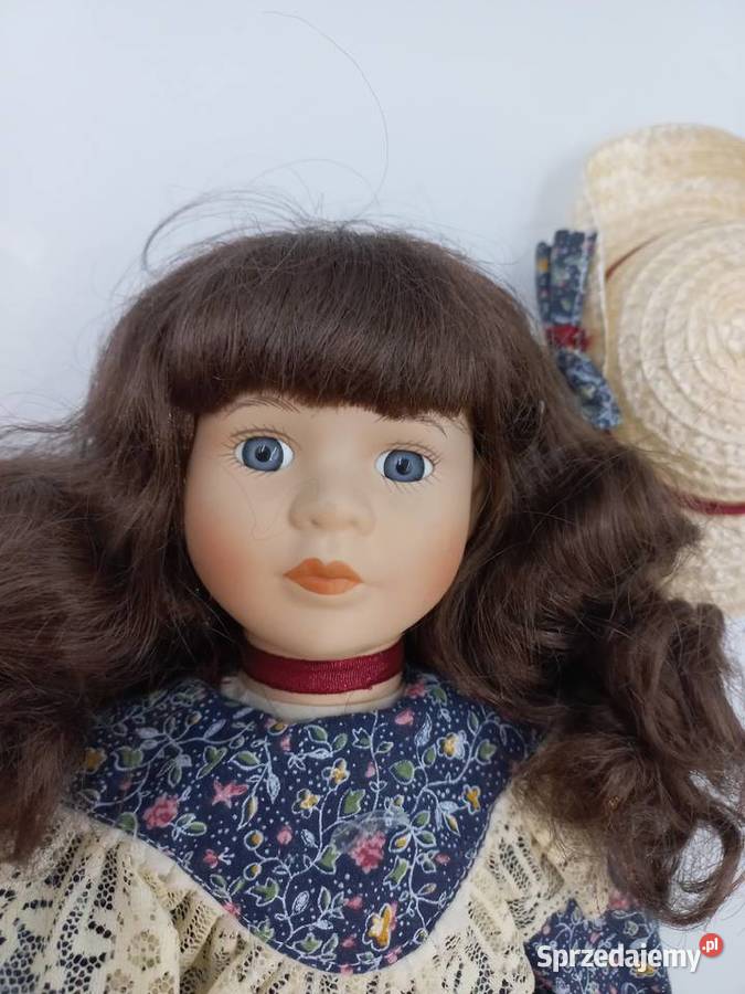 Przepiękna kolekcjonerska lalka porcelanowa sygn Pozostałe