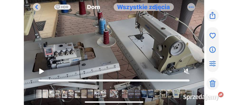 Owerlok i maszyna do szycia JUKI tanio Produkcja łódzkie Łódź