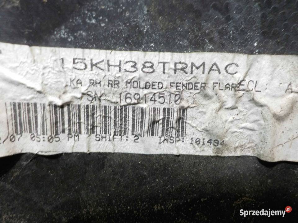 RANGE ROVER L322 04r listwa blotnika prawa tyl osobowe Suków sprzedam