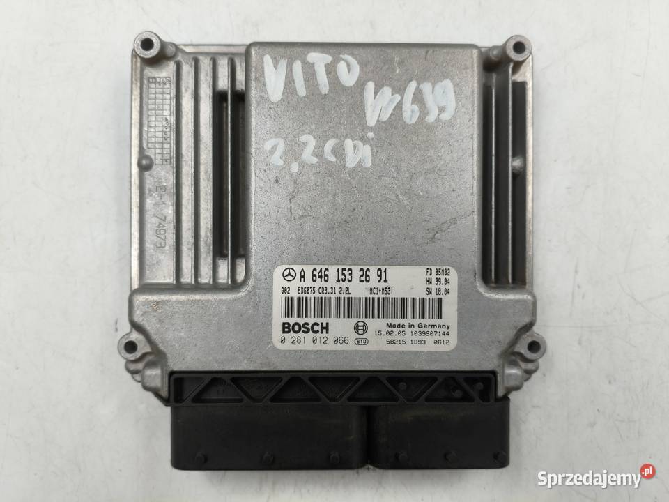 Sterownik Silnika Mercedes Vito W639 22 CDI Wyszków