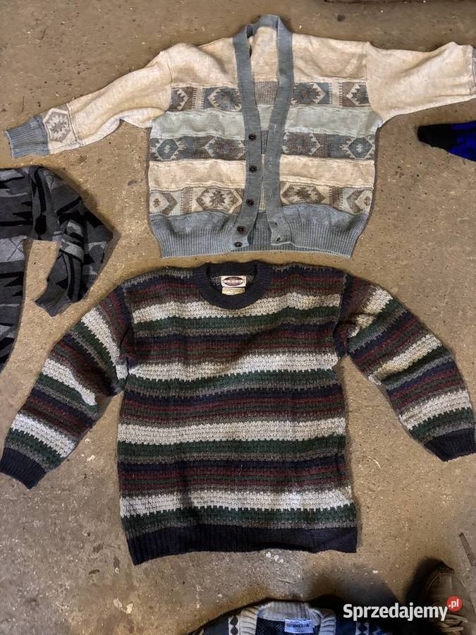 PRL kultowy swetr retro odzież na bal w klimacie Kosianka-Boruty