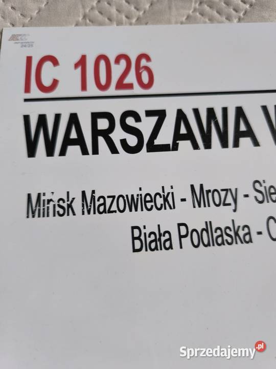 Tablica relacyjna kolekcjonerska IC Skaryna Biała Podlaska