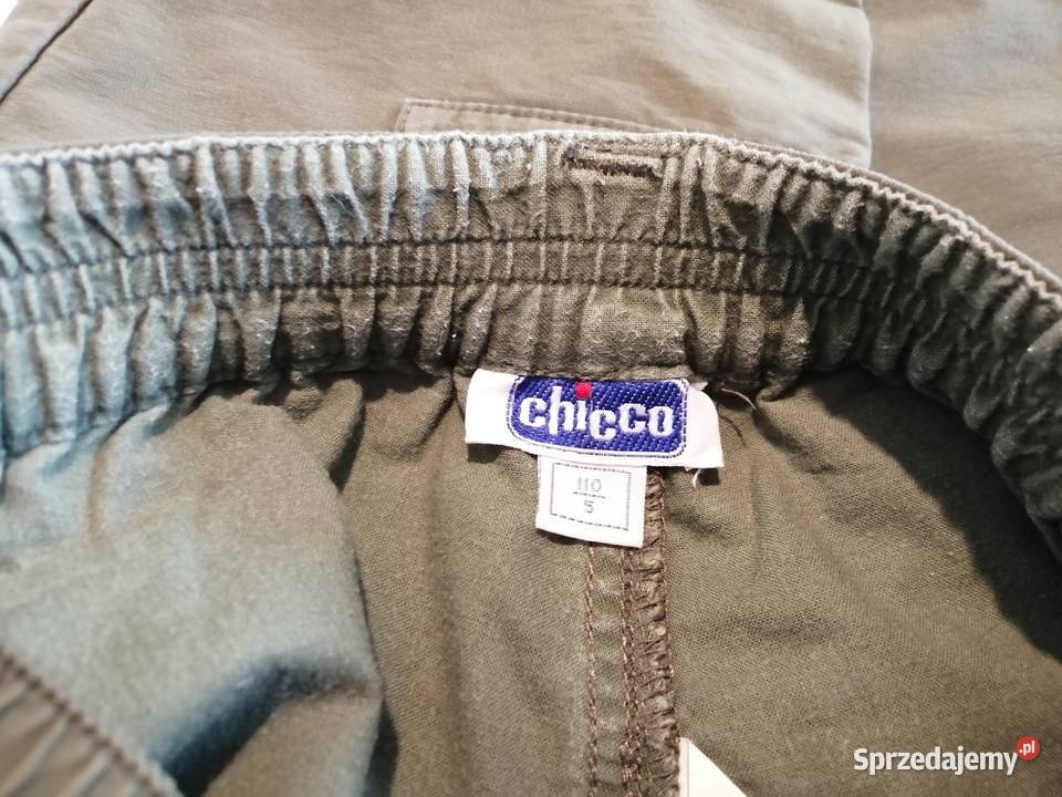 Spodnie bojówki khaki 110 chicco Odzież śląskie Czeladź