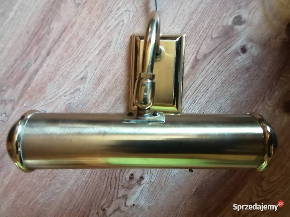 Stara mosiężna lampa gabinetowa z łat 60 tych Kraków