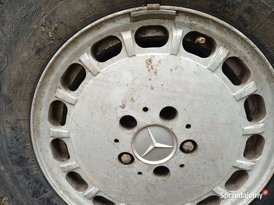 Mercedes w126c126 alufelgi gullideckel 5 sztuk Biały Bór