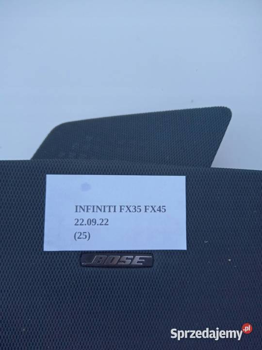 OSŁONA GŁOŚNIKA ŚRODKOWA DESKI INFINITI FX35 Wyposażenie wnętrza Wyposażenie wnętrza Nowy Tomyśl