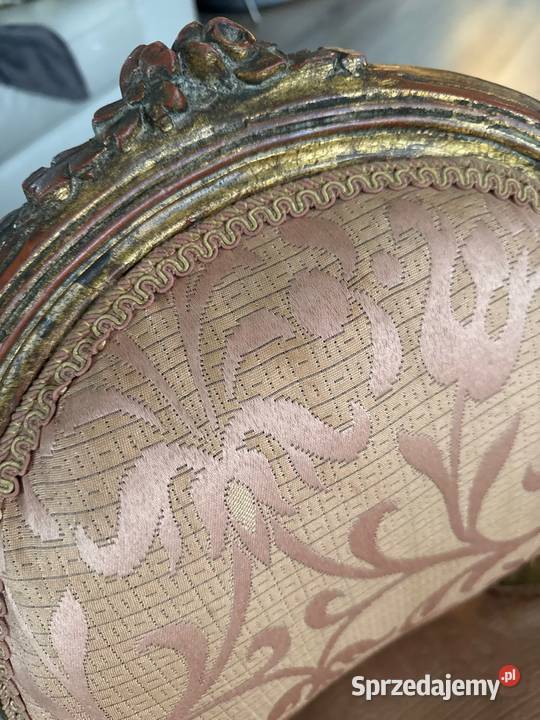 Fotel fotelik małej księżniczki antyk drewniany Bystrzyca Kłodzka