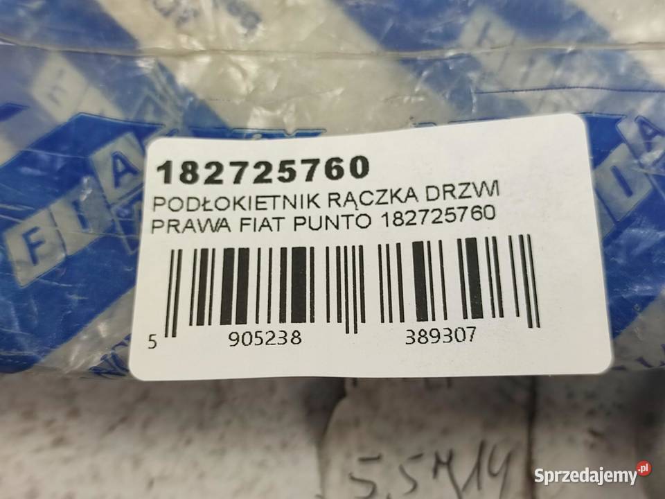 PODŁOKIETNIK DRZWI LEWY PRŻÓD FIAT PUNTO I