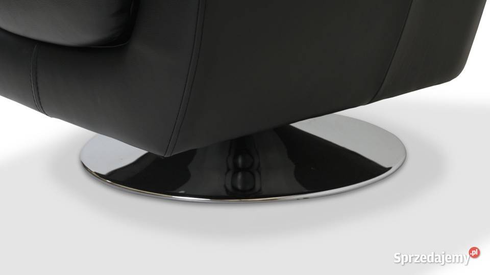 Fotel Obrotowy Wygodny Skóra naturalna Meble Warszawa