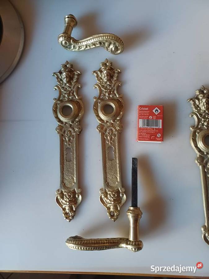 Mosiężne klamki i szyldy pałacowe Klamki i uchwyty Poznań