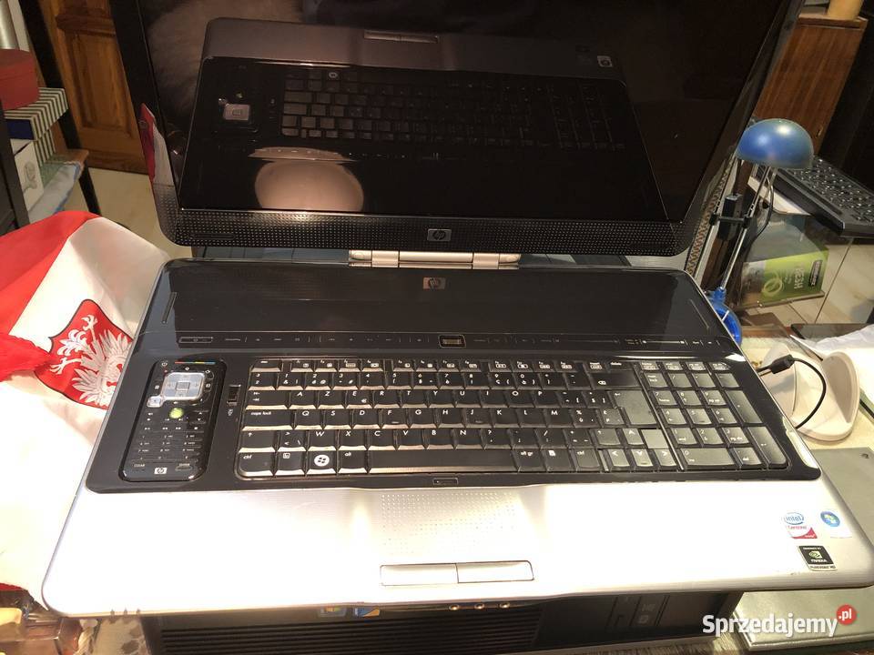 Laptop HP Pavilion HDX 9300 z uszkodzoną płytą
