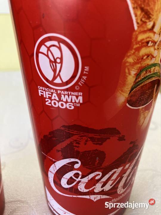 Kubki Coca Cola Vintage Mistrzostwa Świata czerwony Czerwionka-Leszczyny