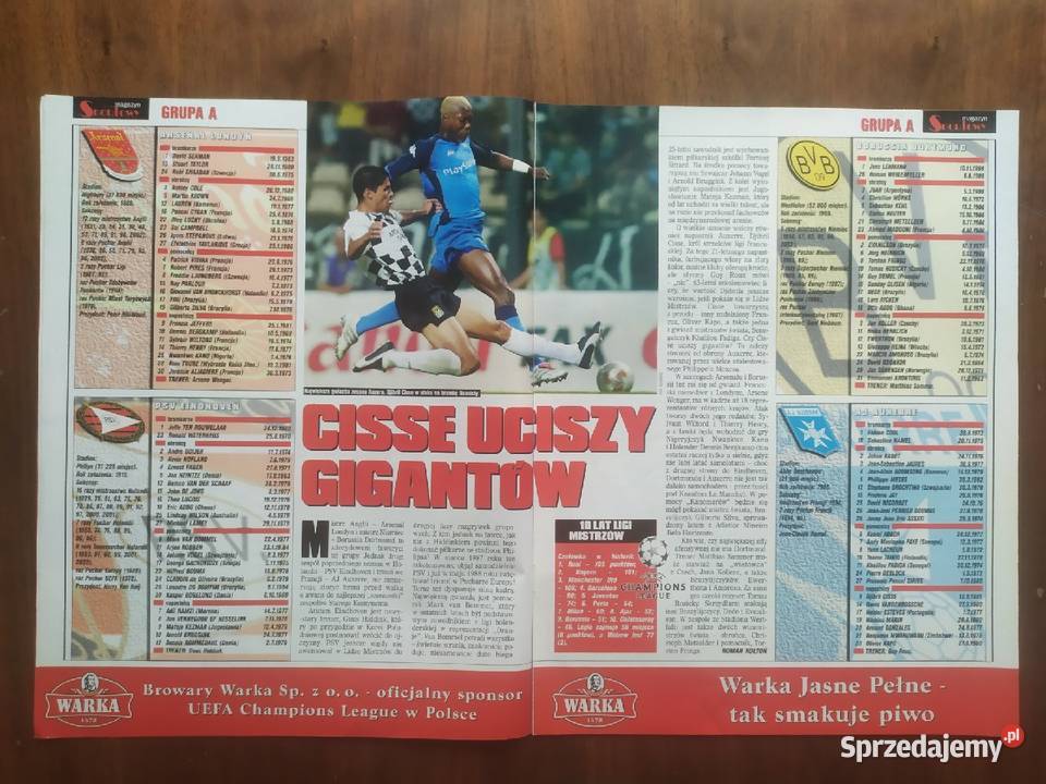 Skarb kibica liga mistrzów sezon 200203 Łódź sprzedam