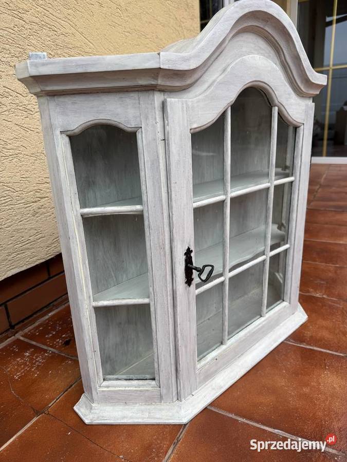 Witrynka stylowa wisząca na ścianę witryna Garwolin