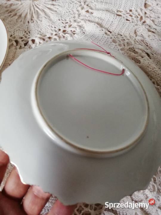 Ozdobna porcelana talerzyk z ptakami Gorlice