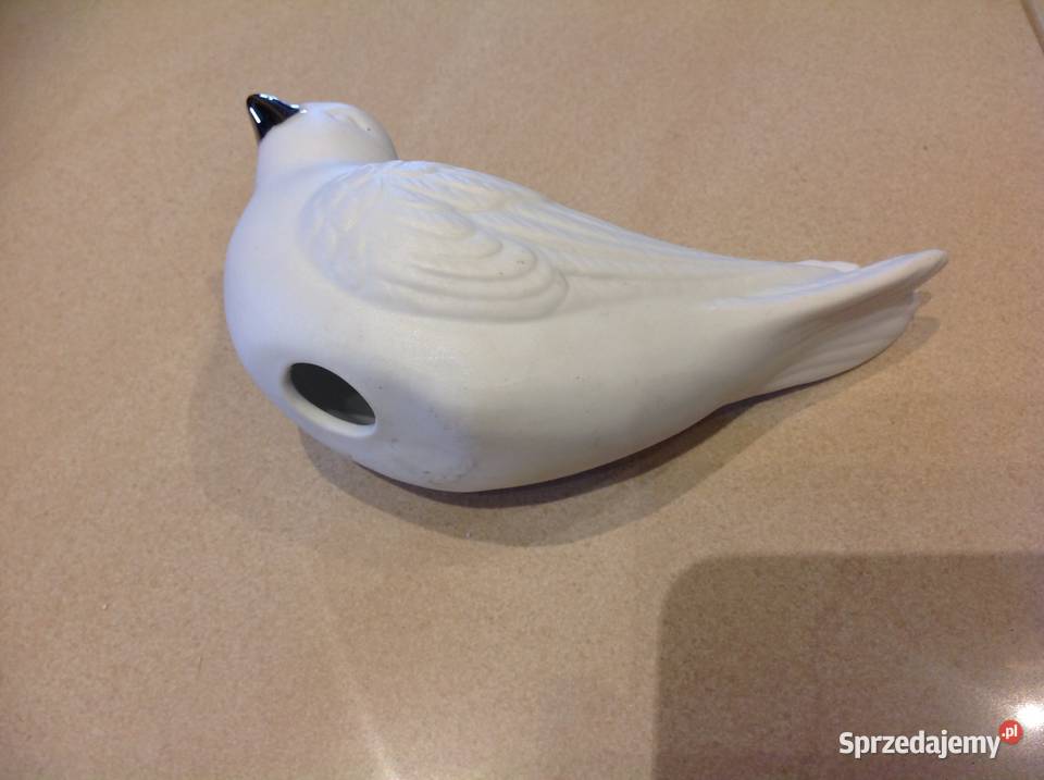 Ptaszek Biała Jaskółka Porcelana Ceramika lubuskie Nowa Sól