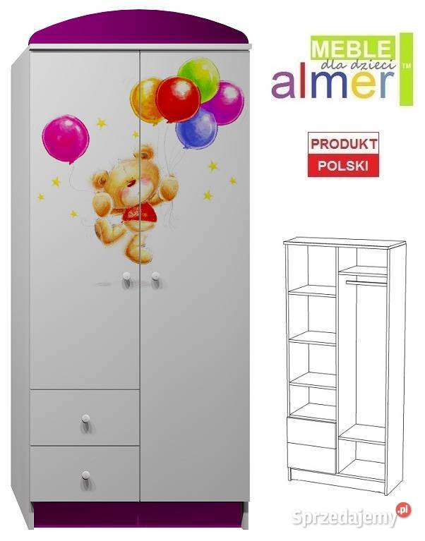 MIŚ 16 N8 szafa dziecięca 80x53 w190 Kobyłka