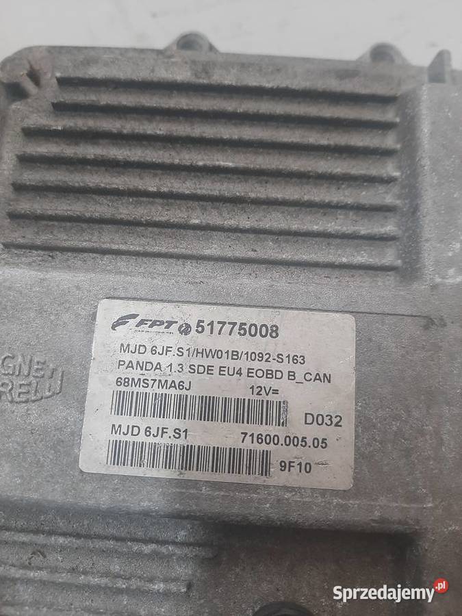 Fiat Panda 13 komputer sterownik silnika Ksawerów