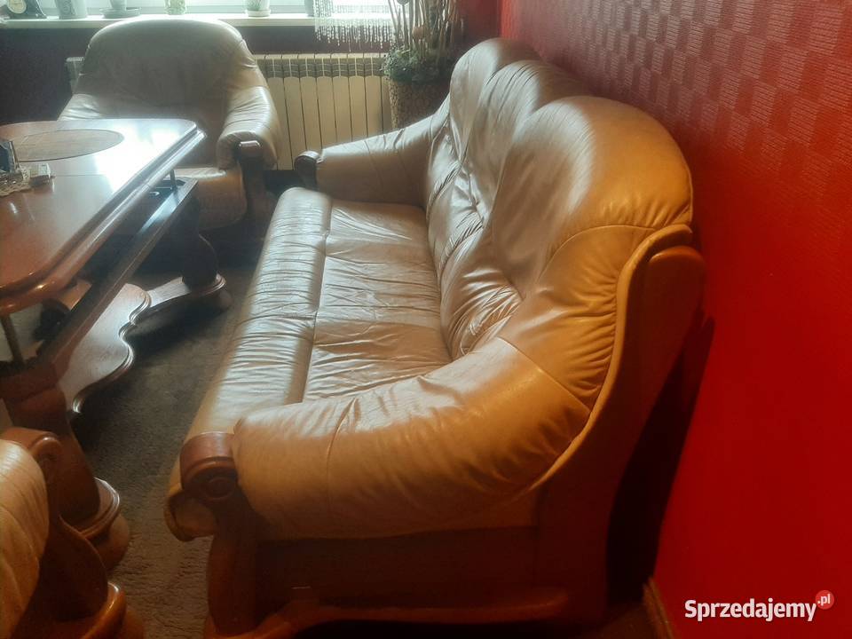 Kler Komplet wypoczynkowy skórzanodębowy firmy śląskie Rybnik