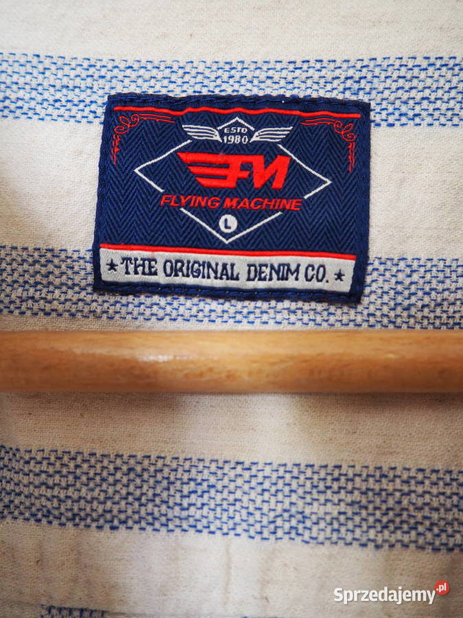 Koszula Męska100 BawełnaStójkaLDenim CO Rozmiar L zachodniopomorskie Szczecin
