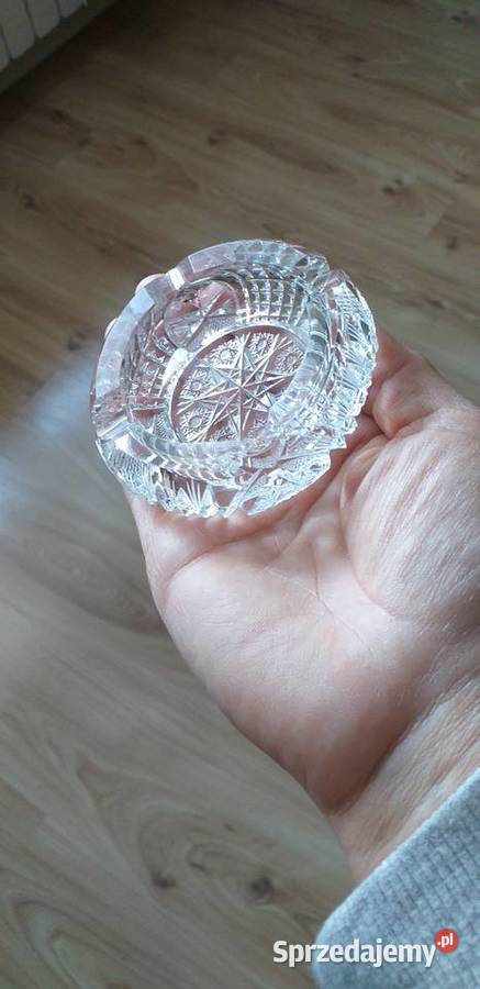 Miniaturowa kryształowa popielniczka łódzkie sprzedam