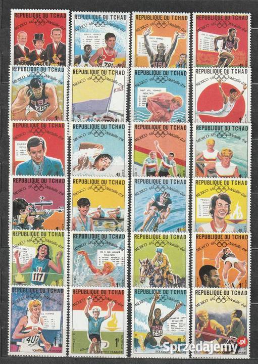 CZAD MEDALE OLIMPIJSKIE 1968 CZYSTE Łódź