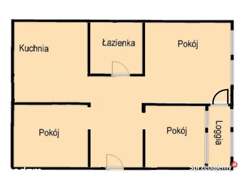 sprzedaży mieszkania Olsztyn Kołobrzeska 48m2 3
