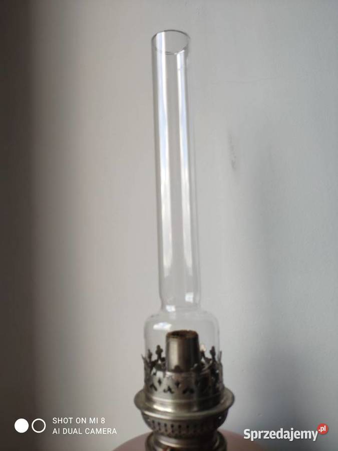 Stara francuska lampa naftowa emalia Kraków