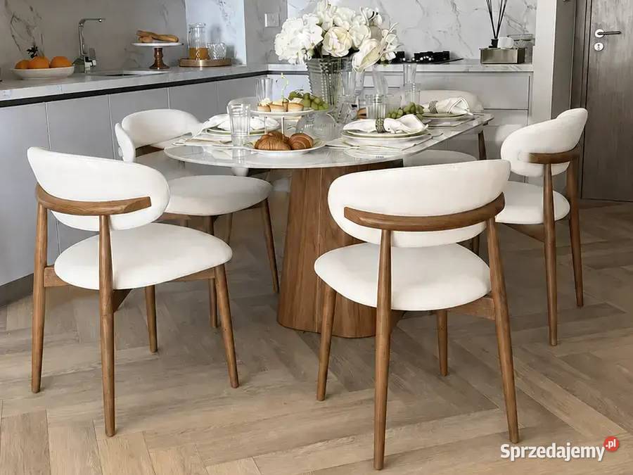 Designerskie Krzesło Drewniane do Jadalni OLIVIA mazowieckie Warszawa