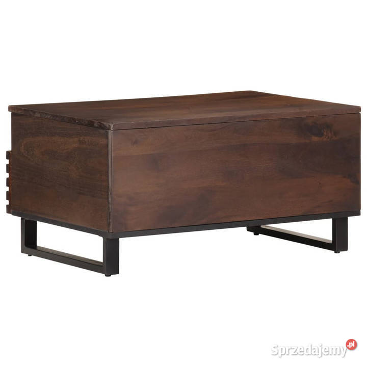 Stolik kawowy brązowy 80x55x40 lite drewno mango Warszawa