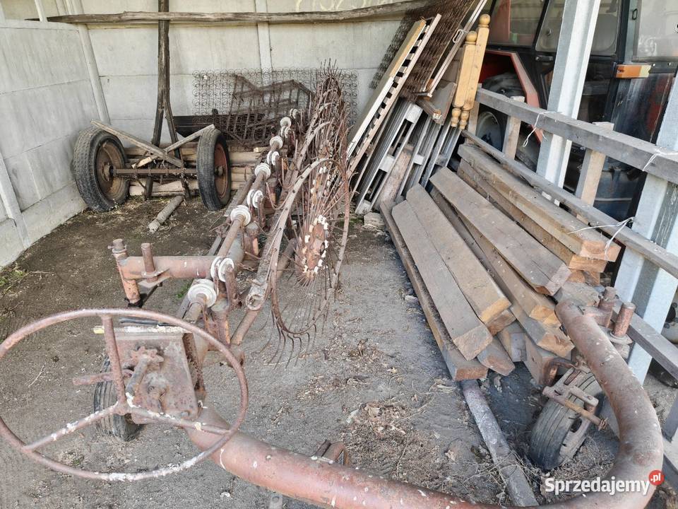Przegrabiarka do siana konna pięciogwiazdowa łódzkie Małecz
