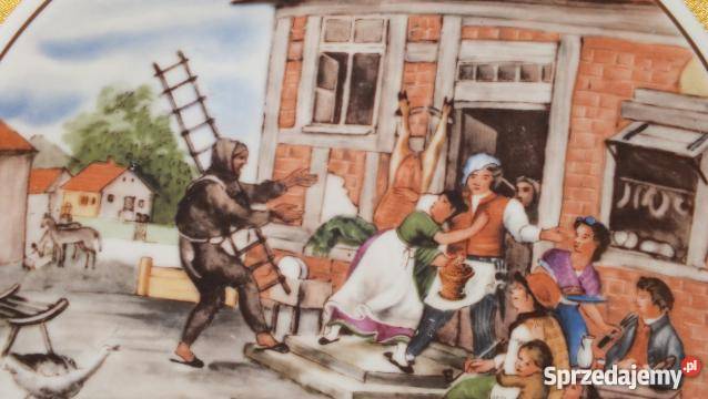 Stare talerze dekoracyjne 2 Porcelana i szkło kujawsko-pomorskie sprzedam