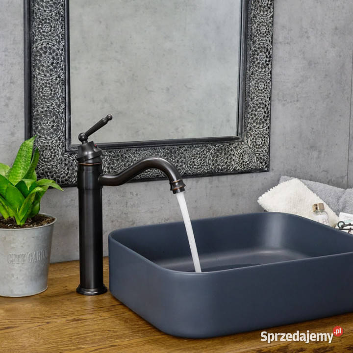 Bateria umywalkowa stojąca czarna MARGATE wysoka Chmielnik sprzedam