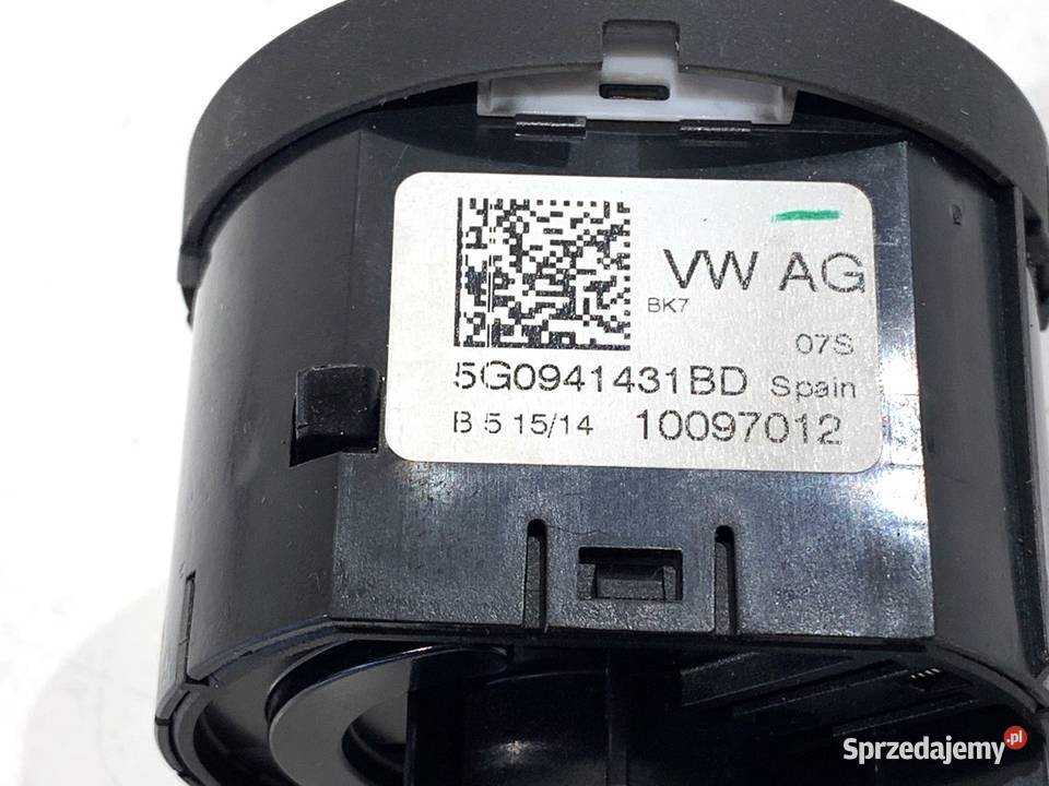 WŁĄCZNIK ŚWIATEŁ VW GOLF VII 5G0941431BD Układ chłodzenia sprzedam