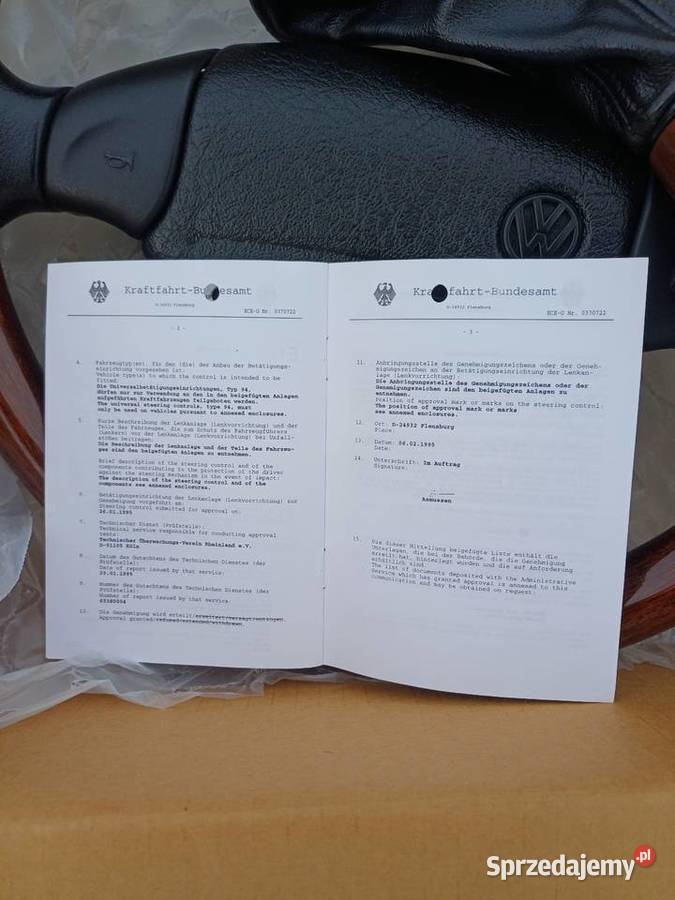 Nowa Oryginalna drewniana kierownica Votex Vw sprzedam