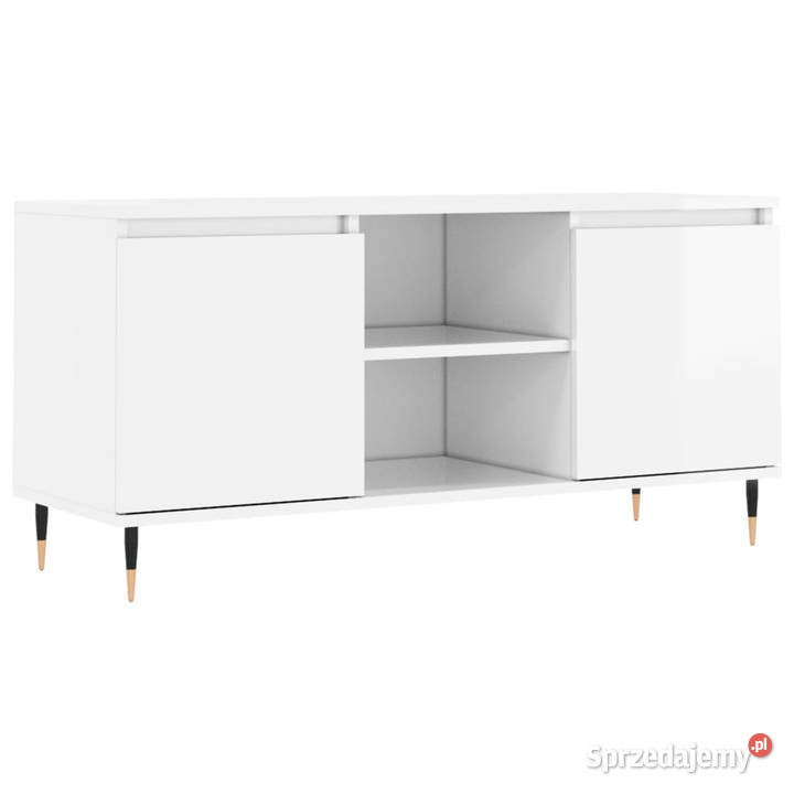 Szafka pod TV biała wysoki połysk 104x35x50 Warszawa