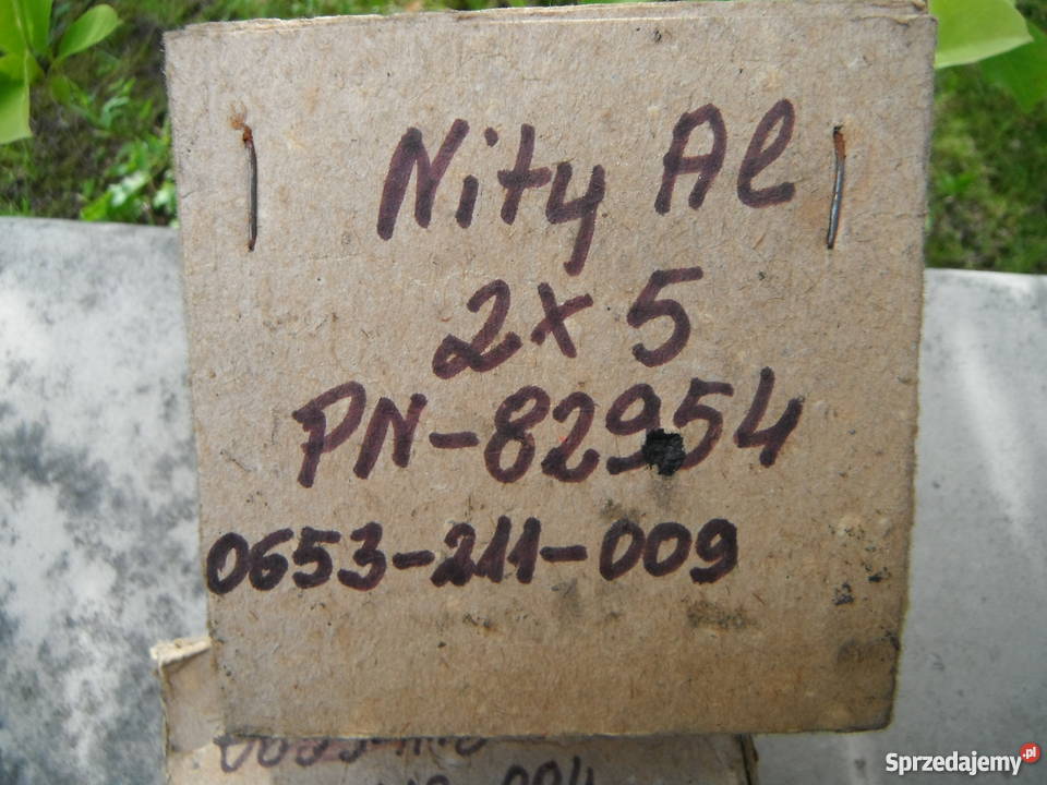 Nit nity aluminiowe zaklepywane pełne łbem Chlewiska