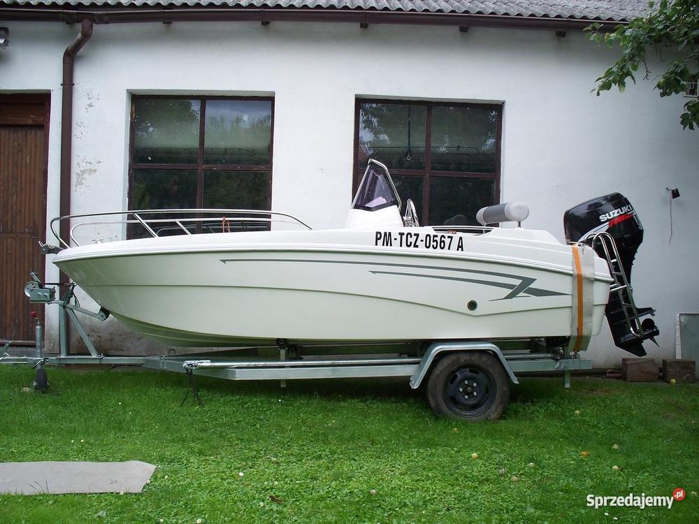Łódź motorową AM460 z silnikiem SUZUKI DF50 moto Inne pojazdy i łodzie Tczew