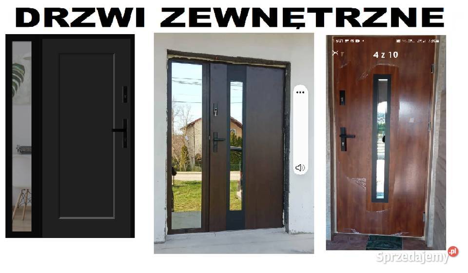 Drzwi metalowe i drewniane zewnętrznewejściowe Aleksandrów Łódzki