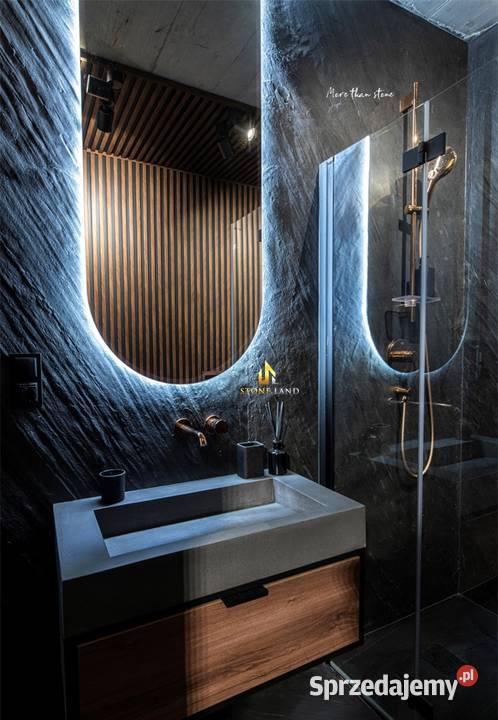 Okładzina ścienna z kamienia OCEAN BLACK 305x122 Szczecin